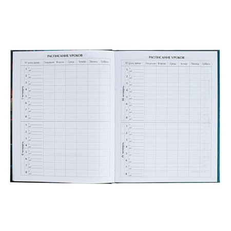 Diary for grades 5-11 anime. Girl, hard cover, glossy lamination, 48 sheets-5