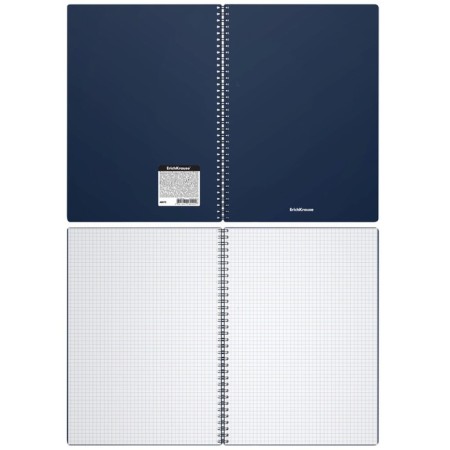 A4 notebook, 60 sheets in a cage on the crest Erichkrause "Classic", a plastic cover, an offset unit, whiteness 100%, mix-6