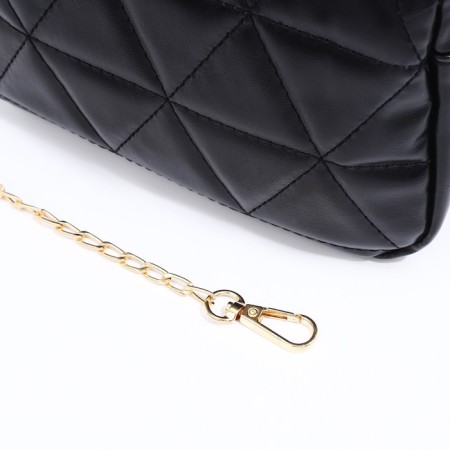 Bag Cross-Bodi with a zipper, black color-6