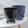 Flower pot with basal watering Ruby, 3 l, color anthracite