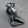 Figure "Frog Yoga on Twine" 16x21x11cm, silver