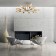 Ceiling chandelier with Thalia, 60W, E14, 98x98x55 cm