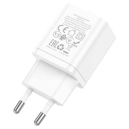 Network charger HOCO N25, 2 USB, 2.1 a, white-1