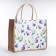 Shoper without fasteners, beige color/multi -colored