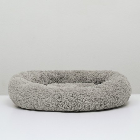 Lynchik for puppies and kittens "comfort", soft fur, 38 x 32 x 11 cm, gray-2