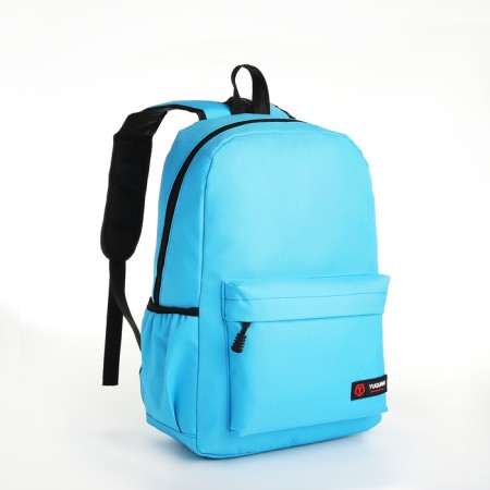 School backpack on lightning, 4 pockets, blue color-2