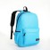 School backpack on lightning, 4 pockets, blue color