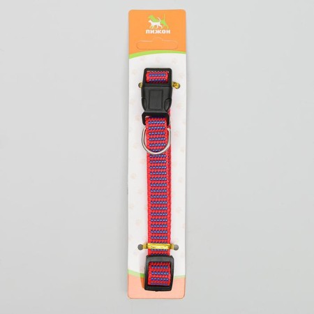 Rhyntheated collar, 40 x 1.5 cm, red-blue-2