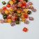 Beads for creativity plastic "Golden English letters" Transparent set 20 grams 0.4x0.8x0.8 cm 923357