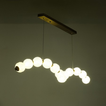 Lamp "Avyiro" 13xLED 91W 3000k brass 100x18x19-169 cm-9