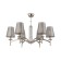 Chandelier Maytoni Mod076PL-06N, 6HE14, 40W, 88.5x88.5x62 cm, Nickel color