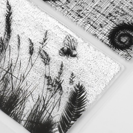 Stamp for creativity "Letters/Wasp in the Field" 15x21x0.3 cm-2