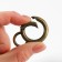 Karabin ring, 37 mm, d = 27/19 mm, thickness - 4 mm, with a mount of 12 × 3 mm, 5 pcs, bronze color