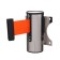 Wall block with exhaust ribbon-280cm, orange, height-13.5cm, width 11cm