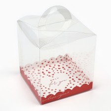 Confectionery box, chest, packaging, only for you, 16 x 16 x 18 cm