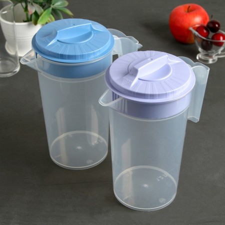 A jug with a lid, 1.2 l, color mix-4