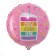 Foil ball 18 "" Happiness, fun, good luck ", circle