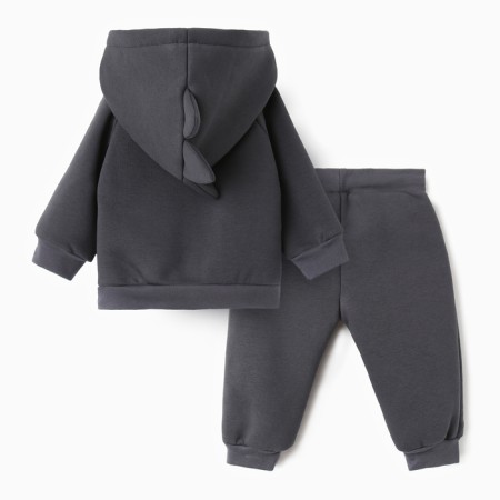 Costume: sweatshirt and pants crumb I am dino, height 86-92, dark gray-5