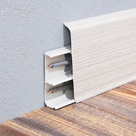 Floor skirting board 85mm 2.2m "decoration", 253 a nimble gray-1