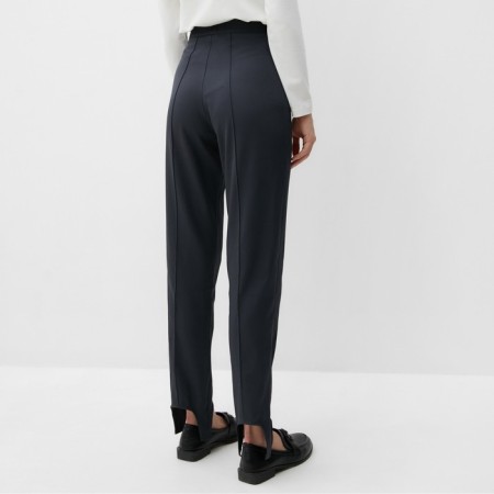 Pants with Minaku shutters: Casual Collection dark gray, river 48-2