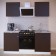 Cabinet with shelves, 600 × 300 × 600 mm, white/wenge color