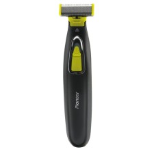 Pioneer HC020R hair trimmer, battery, 3 nozzles, black color with yellow
