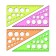 Triangle 19 cm Istanm "Neon Cristal", 30 °, with circles, casting scale, mix