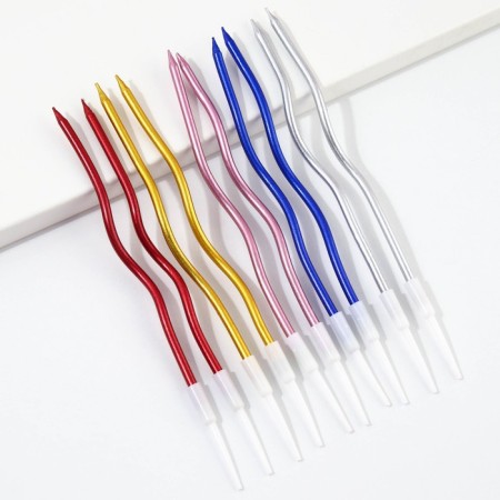 Candles for the cake "For your holiday", multi -colored, 10 pcs.-1