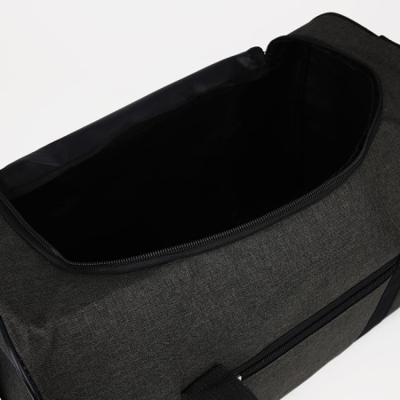 Road bag with lightning, outer pocket, long belt, khaki color-2