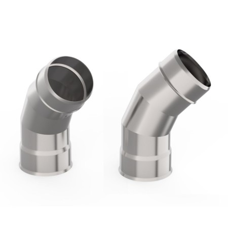 Removing 135 °, D 150 mm, stainless steel 1.0 mm