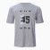 T -shirt male, gray color, size 48