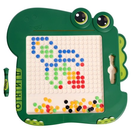 Magnetic tablet for drawing "dinosaurus", mosaic, 10 cards-4