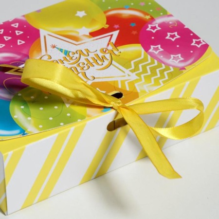 Gift folding box, packaging, “Happy Birthday!”, 16.5 x 12.5 x 5 cm-2