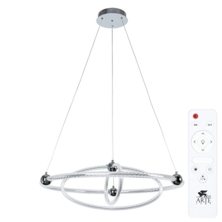 Suspension chandelier Arte Lamp Harley A2196SP-3CC, LED, 75 W, 80x80x120 cm, 9000 lm, remote control, chrome