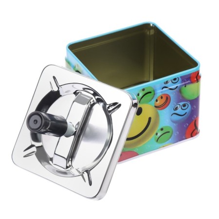 Blessed ashtray "Funny emoticons", 9 x 11.5 cm-3