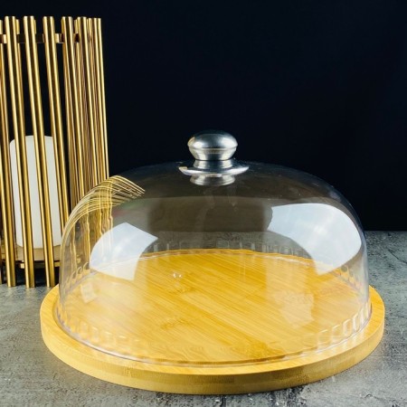 Lenardi Bamboo dish, with a lid, bamboo, d = 28.5 cm