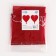 Foil ball 18 "Heart with a rose", red