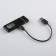 Electronic lighter "Bold, strong, fair", USB, spiral, 3 x 7.3 cm, black