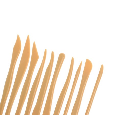 A set of sculpting tools, plastic, 10 items-1