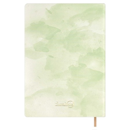 Diary of a low -up A5, 120 Escalada sheets, soft binding, artificial leather "Nappa", foil embossing, white offset 70 g/m², green-4