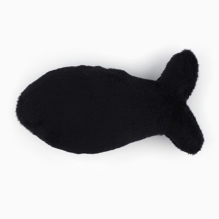 A cat's toy "fish" with cat mint, black-2