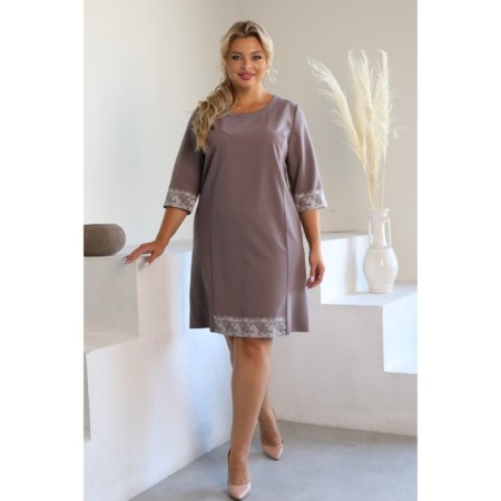 Women's dress, size 48, lilac color-3