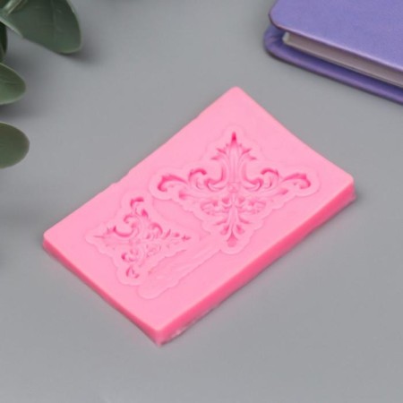 Mold Silicon "Two Patterns" 2 items 0.6x3.9x6 cm-1