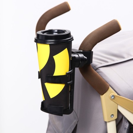 Cup holder for a baby stroller, black color-3
