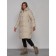 Coat insulated winter female, size 48, beige color