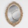 Wall mirror "monogram", mirror surface 16 × 23 cm, color "white gold"