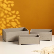 A set of wooden drawers 