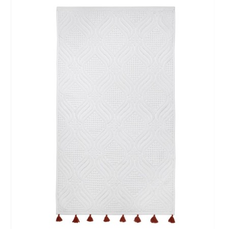 A towel with tkano essiential brushes, 610 gr, size 50x90 cm, white color-2