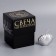 Figure candle varnished in a gift box "shell", 3.2x4.5 cm, silver