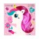 Baby washcloth for swimming with a loop "Unicorn"